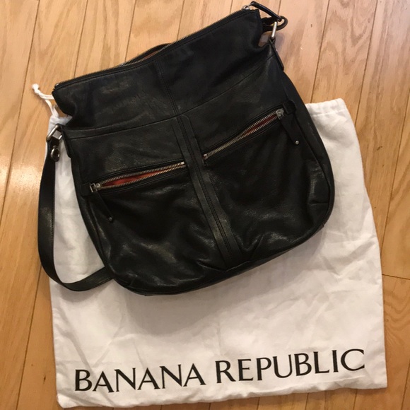 Banana Republic Handbags - Black Leather Banana Republic Bag